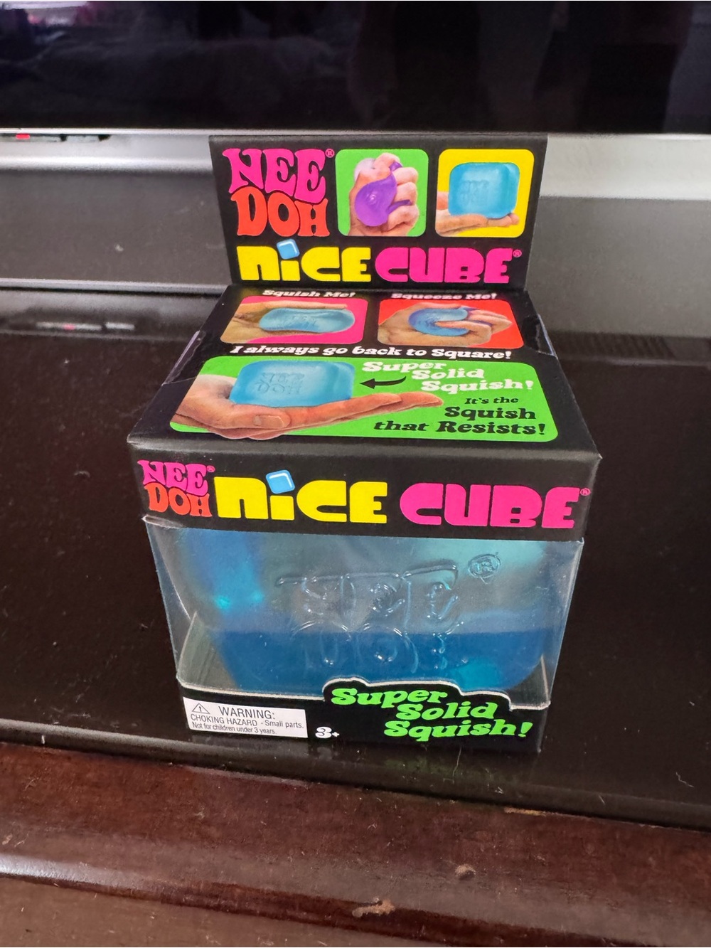 NeeDoh Nice Cube Super Solid Squish - Blue
